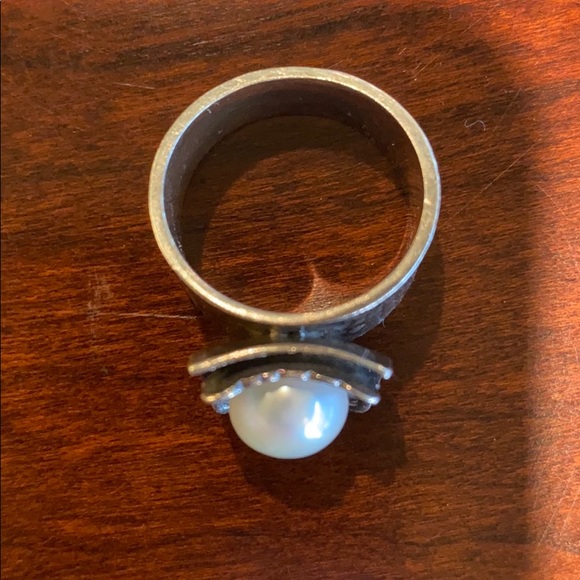 Silpada sterling silver and freshwater pearl ring - Picture 5 of 6